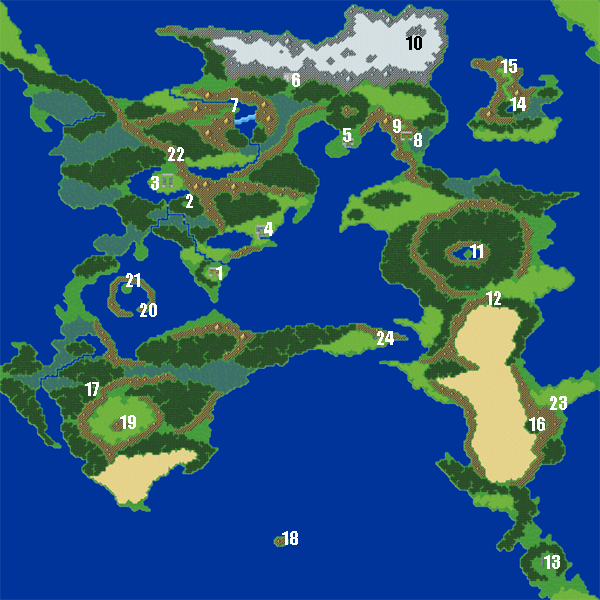 final fantasy pixel remaster world map