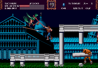 Castlevania bloodlines screenshot